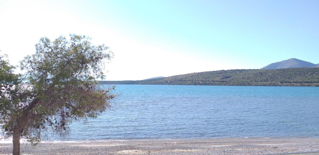Seaside Maisonette In Itea Bagian luar foto