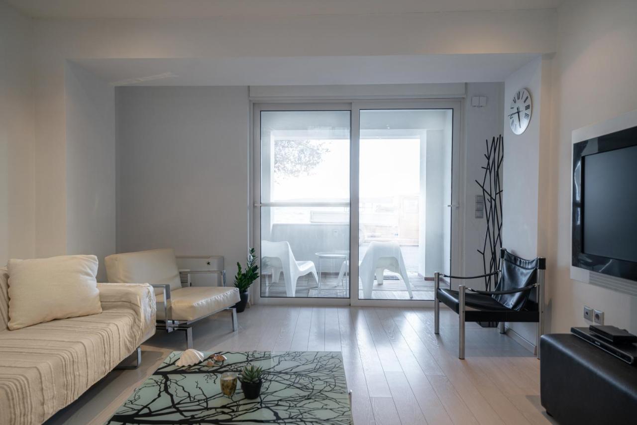 Seaside Maisonette In Itea Bagian luar foto